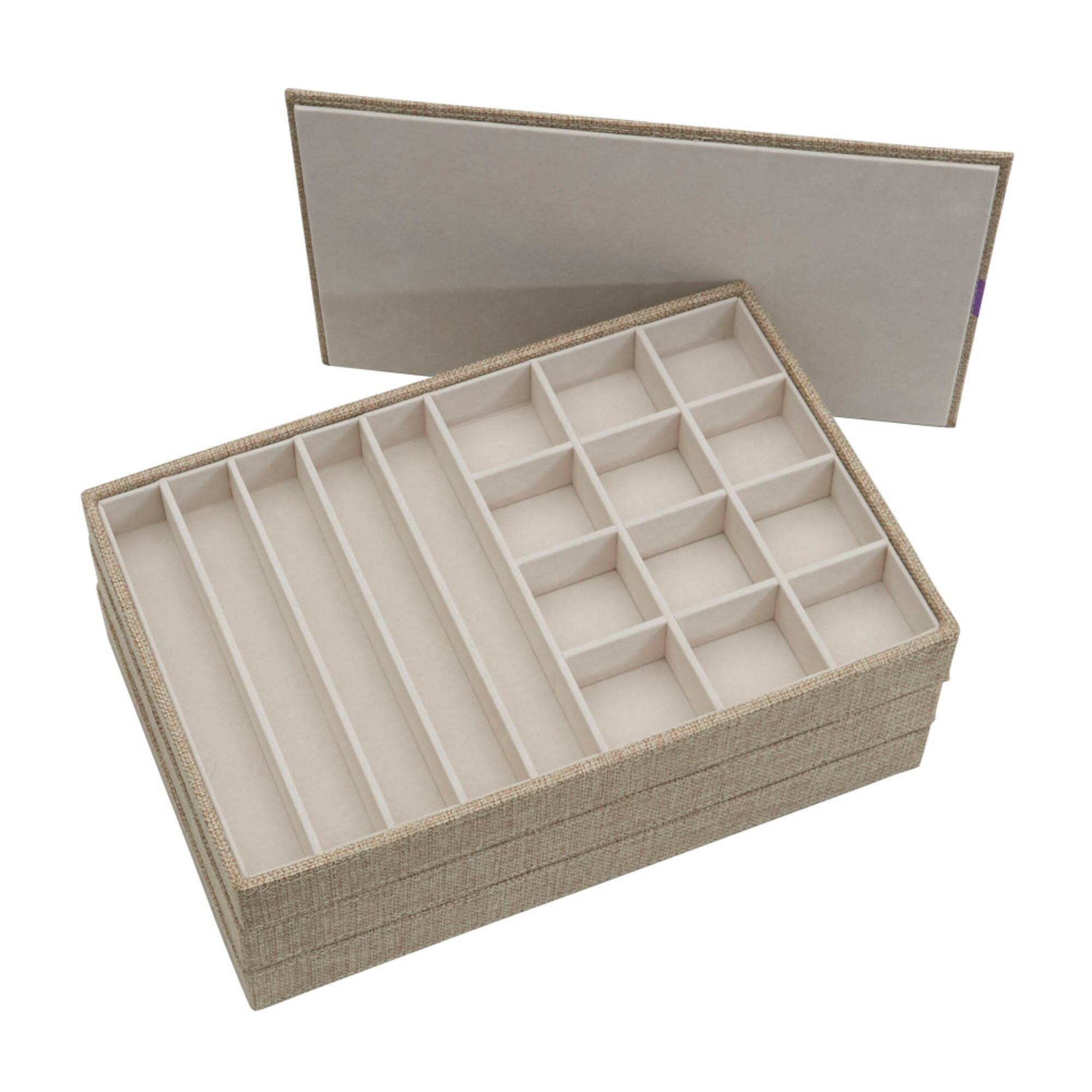 Household Essentials Stackable Jewelry Tray Set